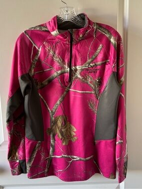 Realtree pullover 1/4 zip jacket